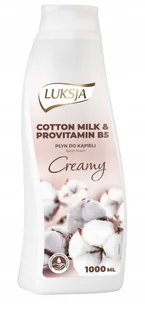 Luksja Creamy Płyn do Kąpieli Cotton Milk & Provitamin B5 1000ml - Kosmetyki do kąpieli - miniaturka - grafika 2