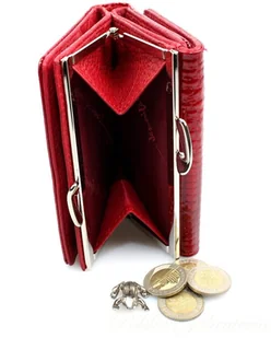 Jennifer Jones Portfel Damski Skórzany 12 cm Klamra I Klapka Skóra Naturalna Lakierowany - Portfele Jennifer Jones Portfel Damski Skórzany 12 cm Klamra I Klapka Skóra Naturalna Lakierowany - Portfele - miniaturka - grafika 2