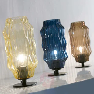 Selene Lampa stołowa Origami, szaro-brązowa - Lampy sufitowe - miniaturka - grafika 3