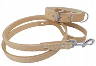 Smycze dla psów - dr Seidla Komplet Skórzana i Smycz dla Psa jucht XL - miniaturka - grafika 1