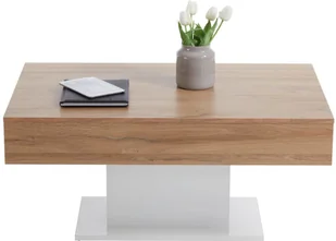 FMD Mobel FMD Stolik kawowy, kolor antyczny dąb i biały 672-003E - Ławy i stoliki kawowe - miniaturka - grafika 2