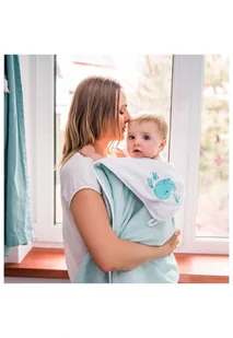 baby ono 343/05 OKRYCIE KĄPIELOWE BAMBUSOWE 85 X 85 NIEBIESKIE - Okrycia kąpielowe dla dzieci - miniaturka - grafika 5