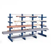 Szafy i regały magazynowe - B2B Partner Wariabilne regały wspornikowe 141372 - miniaturka - grafika 1