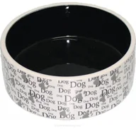 Miski dla psów - Yarro YARRO Miska ceramiczna dla psa z napisem DOG 15,5x6cm [Y2718] ZH_07179 - miniaturka - grafika 1