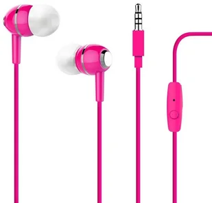 Puro Chrome Earphones różowe IPHF18PNK - Słuchawki - miniaturka - grafika 2