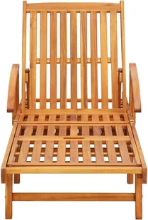 vidaXL Ogrodowy leżak z poduszką, lite drewno akacjowe 3061609 - Leżaki ogrodowe - miniaturka - grafika 7