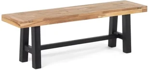 Beliani Zestaw ogrodowy drewniany stół i 2 ławki czarny SCANIA - Meble ogrodowe - miniaturka - grafika 8