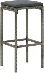 vidaXL 3-częściowy zestaw mebli barowych, polirattan, szary 313472 - Stoły z krzesłami vidaXL 3-częściowy zestaw mebli barowych, polirattan, szary 313472 - Stoły z krzesłami - miniaturka - grafika 16