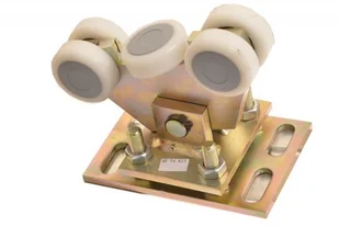 Wózek 5-rolkowy 70x70x4 tworzywo wahliwy z regulacją - Akcesoria do bram - miniaturka - grafika 2