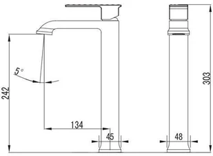 Blue Water Art Platino Panama PAN-BUW.050C - Baterie umywalkowe - miniaturka - grafika 5