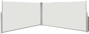 vidaXL vidaXL Parawan rozsuwany 160x600 cm Kremowy - Markizy - miniaturka - grafika 4