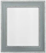 Ramki na zdjęcia - NA FRAMES BY POST FRAMES BY POST Scandi postarzana niebieska ramka zdjęcia z białą podkładką 45 x 30 cm VB00PW7AHT0 - miniaturka - grafika 1