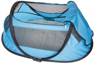 DERYAN Łóżeczko turystyczne BabyBox z moskitierą, niebieskie DERYAN - Łóżeczka i kojce - miniaturka - grafika 3