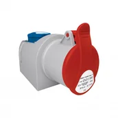 Osprzęt siłowy - Doktorvolt Gniazdo natynkowe 32A 5P + 230V siłowe IZVZ-S 3253 DV 6369 IZVZ-S 3253 DV - miniaturka - grafika 1