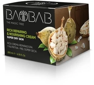 Diet Esthetic Baobab The Magic Tree Rich Repairing & Nourishing Cream krem do twarzy na dzień 200 ml dla kobiet - Kremy do twarzy Diet Esthetic Baobab The Magic Tree Rich Repairing & Nourishing Cream krem do twarzy na dzień 200 ml dla kobiet - Kremy do twarzy - miniaturka - grafika 1
