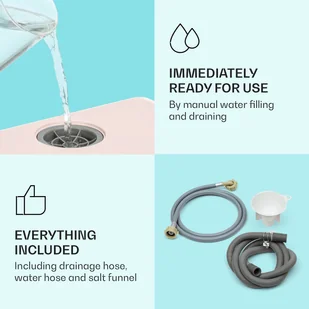 Zmywarka Klarstein DSM-Aquatica-Pink - Zmywarki - miniaturka - grafika 6