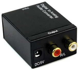 Konwerter Optyczny Toslink Coaxial Na 2x Cinch Rca - Przetworniki DAC - miniaturka - grafika 5