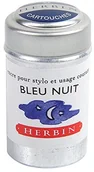 Naboje i atramenty - J. Herbin J. herbin 20108t wkłady atramentowe puszka z 6 wkładów do standardowego piórem opakowanie, wolkengrau, niebieski (nachtblau) - miniaturka - grafika 1