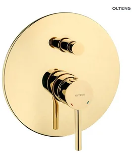 Oltens Zestaw Oltens Molle bateria podtynkowa z deszczownicą 30 cm Vindel (S) i kompletem prysznicowym Sog złoty 36603800 - Baterie podtynkowe - miniaturka - grafika 4