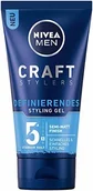 Kosmetyki do stylizacji włosów - Nivea Men Craft Stylers żel do stylizacji włosów z półmatowym wykończeniem, szybka i prosta stylizacja włosów z mocnym trzymaniem, 1 opakowanie (1 x 150 ml) - miniaturka - grafika 1