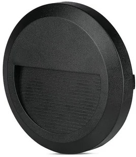 v-tac Oprawa Schodowa 2W LED V-TAC Czarna Okrągła 230V IP65 VT-1142 4000K 60lm - Oprawy, klosze i abażury - miniaturka - grafika 2