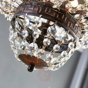 Fascynująca lampa wisząca Jorve z kryształem - Lampy sufitowe - miniaturka - grafika 5