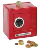 Skarbonki - SKARBONKA sejf czerwona Goki - miniaturka - grafika 1