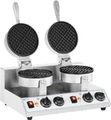 Inne urządzenia gastronomiczne - Royal Catering Gofrownica podwójna okrągła 2600 W RC-WMD01 - miniaturka - grafika 1
