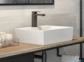 Umywalki - Besco Vera Glam Srebrna umywalka nablatowa 40x50x15cm #UMD-V-NBS | - miniaturka - grafika 1