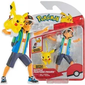Figurki dla dzieci - Jazwares Minifigurki Pokemon Ash + Pikachu Warszawa - miniaturka - grafika 1