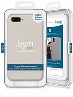 Etui i futerały do telefonów - Jaym Premium etui ochronne z silikonu i mikrofibry do Apple iPhone 7+/8+, beżowe JMSIL0026 - miniaturka - grafika 1