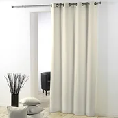 Zasłony - DOUCEUR D'INTERIEUR douceur D 'Interieur oesengardine 140x280 cm metalowe, poliester, Essentiel, kolor naturalny/beżowy 1605256 - miniaturka - grafika 1
