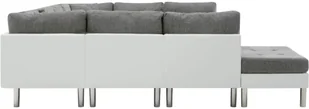 vidaXL Sofa modułowa, sztuczna skóra, biała - Narożniki - miniaturka - grafika 4