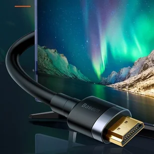 Baseus Cafule | Kabel przewód HDMI-HDMI 4K60Hz FULL HD 5m CADKLF-H01 - Kable - miniaturka - grafika 3