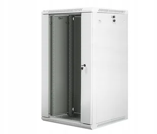 Lanberg Szafa wisząca, 19" 22U, 600x600, szara FLAT PACK WF01-6622-10S - Szafy rack - miniaturka - grafika 2