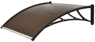 Daszki nad drzwi - Geom Zadaszenie PCV 150 x 100 cm brązowo-czarne RC012 - miniaturka - grafika 1