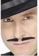 Dodatki do strojów karnawałowych - Smiffys Czarna Robber's-wąsy samoprzylepna, One Size 22901 - miniaturka - grafika 1