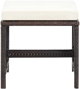 vidaXL 5 częściowy zestaw mebli ogrodowych z poduszkami rattan PE brązowy 42525 42525 - Meble ogrodowe - miniaturka - grafika 13