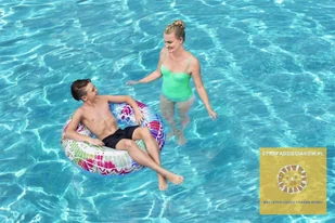 Bestway 36084 DUŻE KOŁO DO PŁYWANIA 91cm CZERWONE - Materace dmuchane i koła do pływania - miniaturka - grafika 2