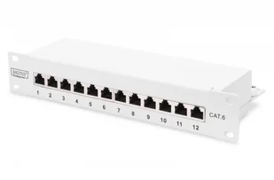 Digitus Patch panel 10 cali 12-portów RJ-45 Kat.6 ekranowany 1U kompletny LSA wspornik kablowy szary + EKSPRESOWA DN-91612S-G - Pozostałe akcesoria sieciowe - miniaturka - grafika 2