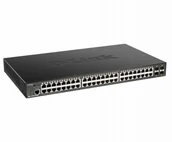 Switche - D-Link Przełącznik DGS-1250-52XMP Smart 48xGE PoE 370W 4xSFP+ - miniaturka - grafika 1