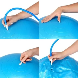 HMS YB01 55CM CZARNA PIŁKA GIMNASTYCZNA 17-42-102 - Piłki do ćwiczeń - miniaturka - grafika 5