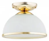 Lampy sufitowe - Lemir Freja mały zwis 1 pł. z ramką (@19,5) / złoty O3133 W1 ZL - miniaturka - grafika 1