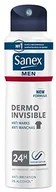Dezodoranty i antyperspiranty męskie - Sanex Sanex Men Dermo Invisible dezodorant w sprayu, 1 x 200 ml - miniaturka - grafika 1