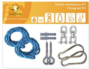 Akcesoria montażowe KOALA Zestaw montażowy H1 do hamaków koala/zh1_16 - Inne mocowania - miniaturka - grafika 3
