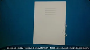 Interdruk Teczka wiązana A4+ bez linii biała (10szt) - Powieści - miniaturka - grafika 2