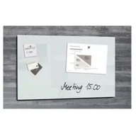 Tablice i flipcharty - Sigel Tablica suchościeralno-magnetyczna 100x65cm szklana biała TB.193.105/4 - miniaturka - grafika 1
