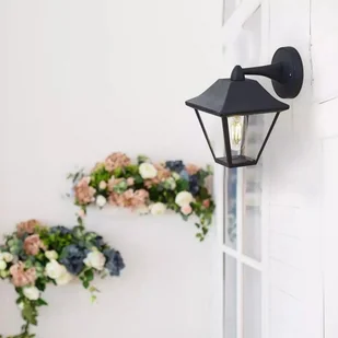 V-tac Kinkiet Ogrodowy IP44 E27 Czarny Mat VT-843 - Lampy ogrodowe - miniaturka - grafika 4