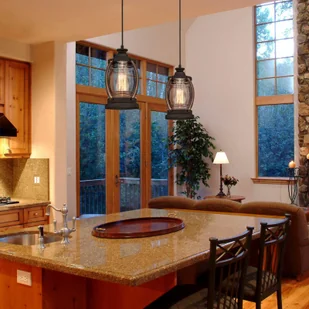 WESTINGHOUSE Canyon żyrandol ze szkłem antycznym - Lampy sufitowe - miniaturka - grafika 2