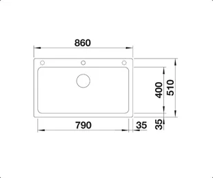 Blanco NAYA XL 9 ANTRACYT 521811 - Zlewozmywaki - miniaturka - grafika 5